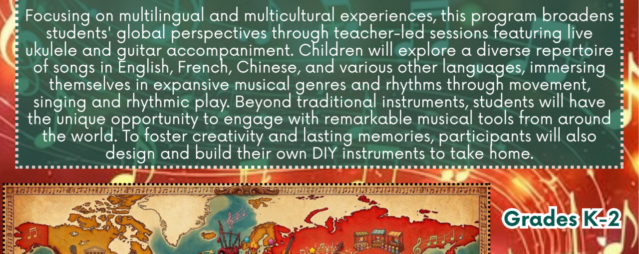 Rock Your World Kids! CLASSES at Tarrytown Senior Center