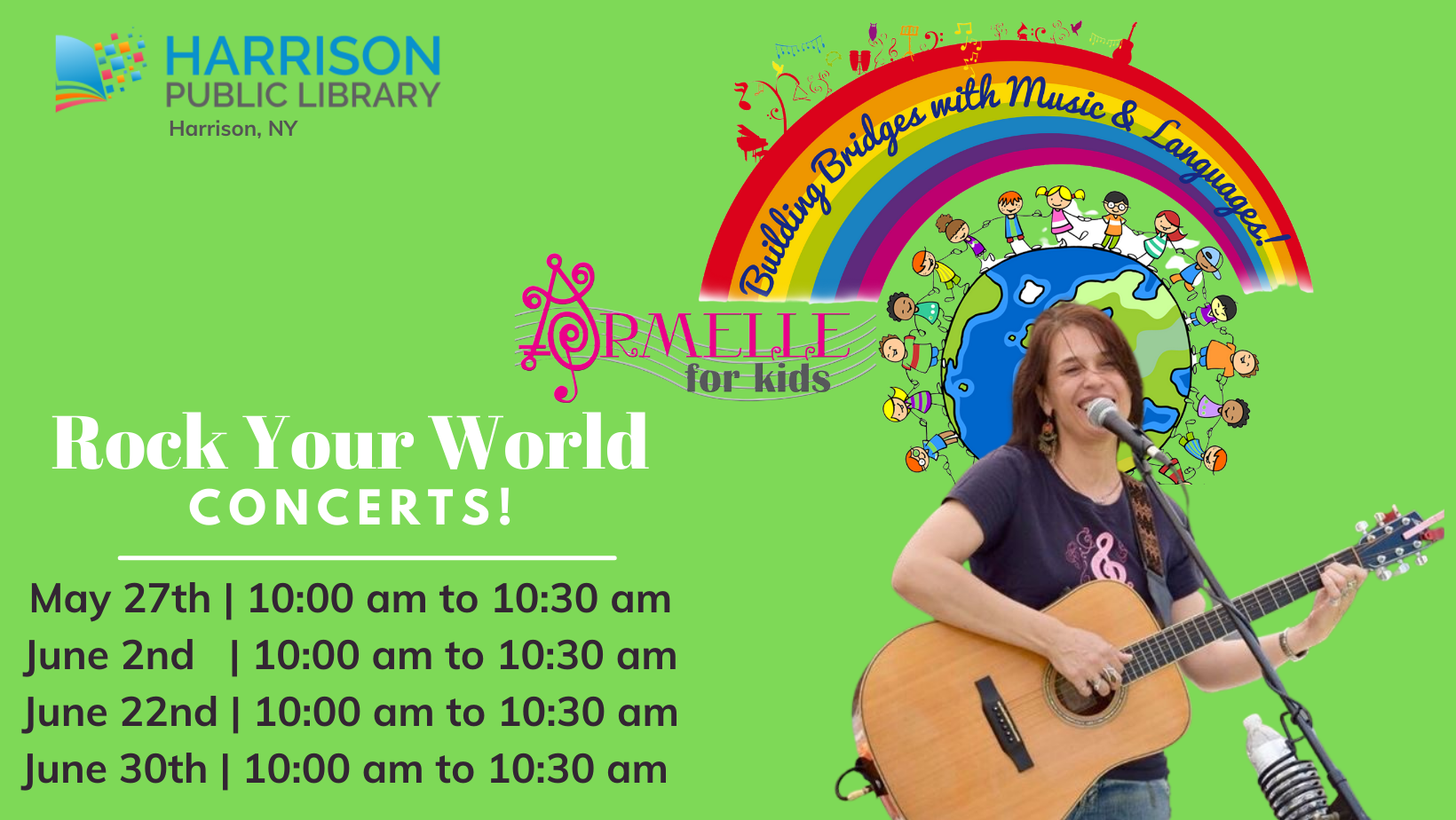 Music concert for families in Harrison NY